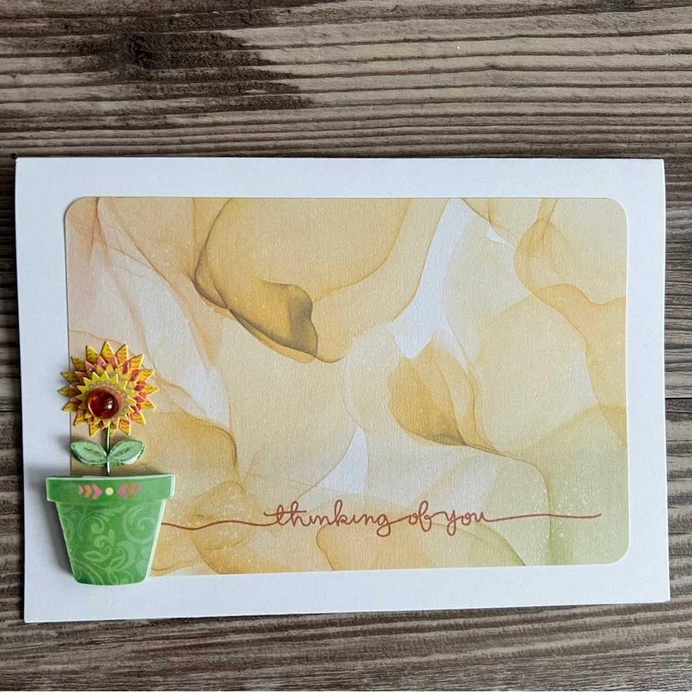 Handmade Greeting Cards Thinking of You & Hello Set of 10 5” x 7” With Envelopes